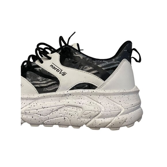 NortiV 8 Mens Sneakers Size 12 EU 46 White & Black Athletic Shoes - Picture 5 of 10